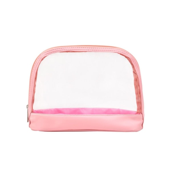 Transparent rese-necessär Shell Makeup Cosmetics Bag ROSA Pink