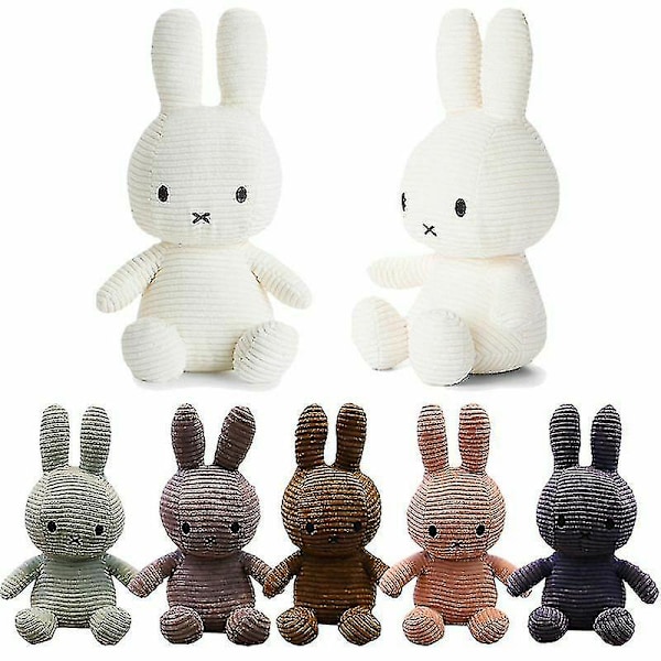 Miffy-docka Leksak Barnkudde Söta Stoppade Kanin Docka Påskgåva.v5 Gray 25cm 9.8in