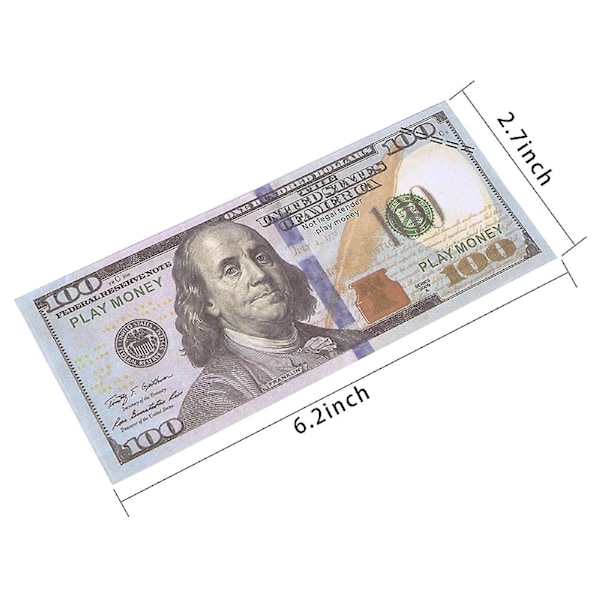 500 st. Rekvisita Dollarsedlar Replika Dollarsedlar Falska Lekpengar Souvenirsedlar Falska Dollarsedlar För Hemfest Filmreklam Nyhetsrekvisita Ga