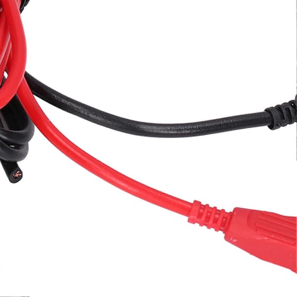 1 sæt bananstik multimeterledninger messing PA elektrisk testkabel til spændingstester 4 mm