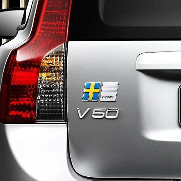 3d Metal R Design Awd Polestar Logo Bakre Bagageutrymme Emblem Badge Dekaler För Volvo V40 V60 C30 S60 S80 S90 Xc90 Xc60 Xc40 1