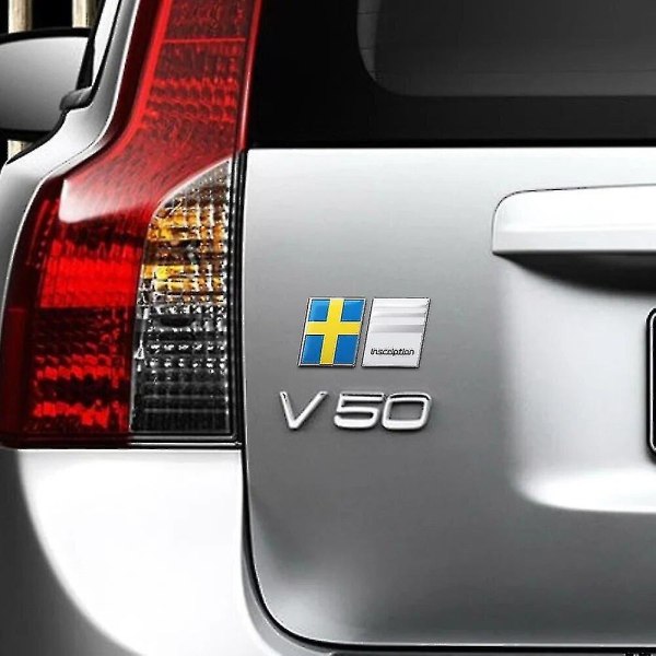 3d Metal R Design Awd Polestar Logo Bakre Bagageutrymme Emblem Badge Dekaler För Volvo V40 V60 C30 S60 S80 S90 Xc90 Xc60 Xc40 17