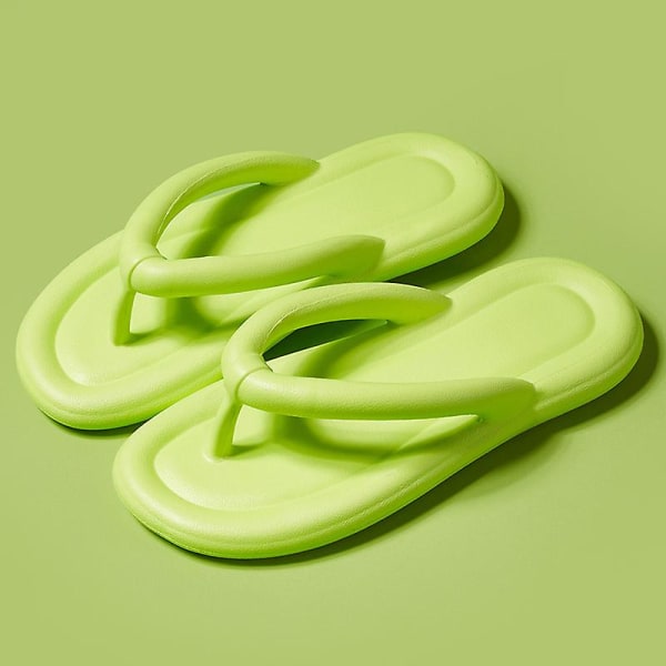 Halkfria flip flops sandaler för damer Minimalistisk Lättvikt Light Green EU 40.5-41