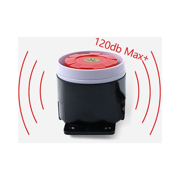 12V 120dB Mini Trådbunden Siren för Larm Säkerhetssystem Larmtillbehör