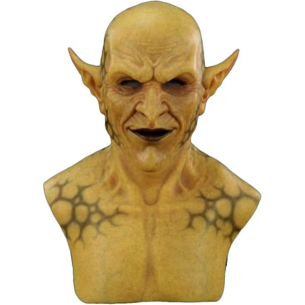 Halloween Läskig Mask Latex Gul Imp Demon Mask Goblins Clown Halloween Spöke Vampyr Cosplay Kostym Masker