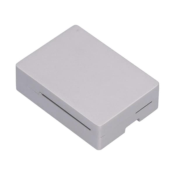 Fodral för Raspberry Pi 3 Kylskal Kylfläns Metalllåda Skyddande Hölje i Aluminiumlegering Grå