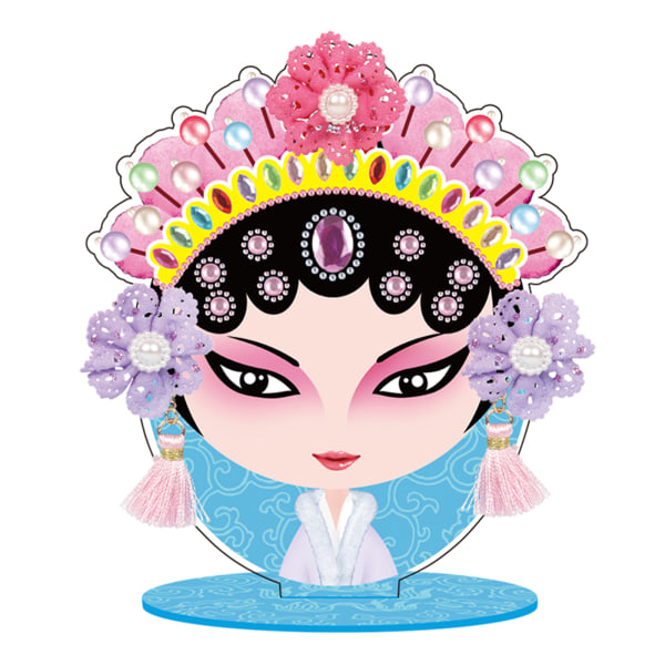 Peking Opera Style Klassisk Drama Ansiktssminkning Spegel Kit DIY kosmetiska speglar C