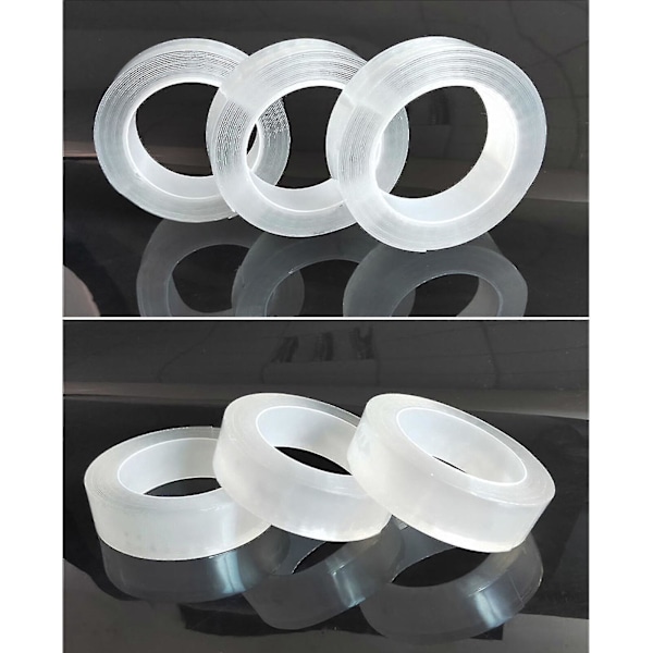 Oppgrader Nano Tape Boble Kit, Dobbeltsidig Tape Plastboble, Elastisk Tape Ny 0.02cm*0.5cm*500cm