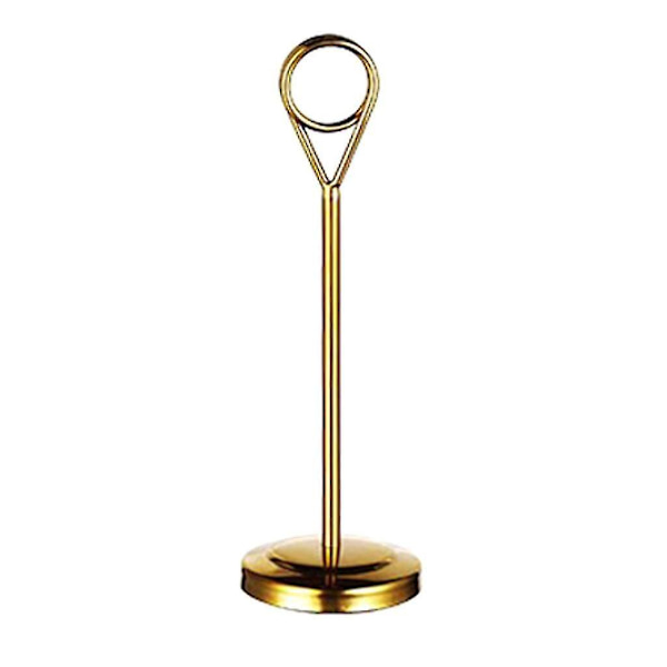 1/2/3/5 Bordnummerholder i rustfrit stål Skiltholder Fotostativ Til Gold 15cm 1 Pc