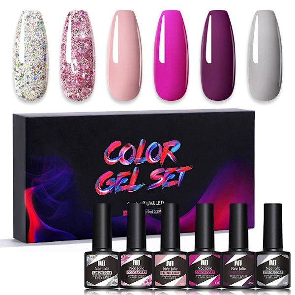 color gel set polygel color top coat uv