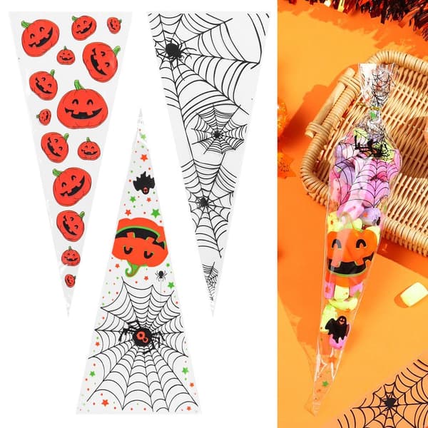 100 KPL Halloween-karkkipussit Karkkipussi C