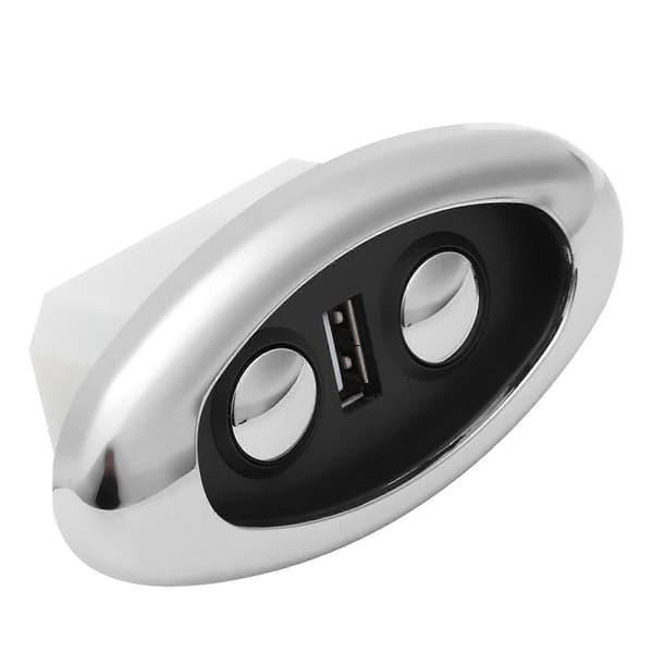 LED-bakgrunnsbelysning 2-knapps elektrisk sofa håndkontrollbryter sofakontroller med USB-port inngang 12-29V USB-utgang 5V2A