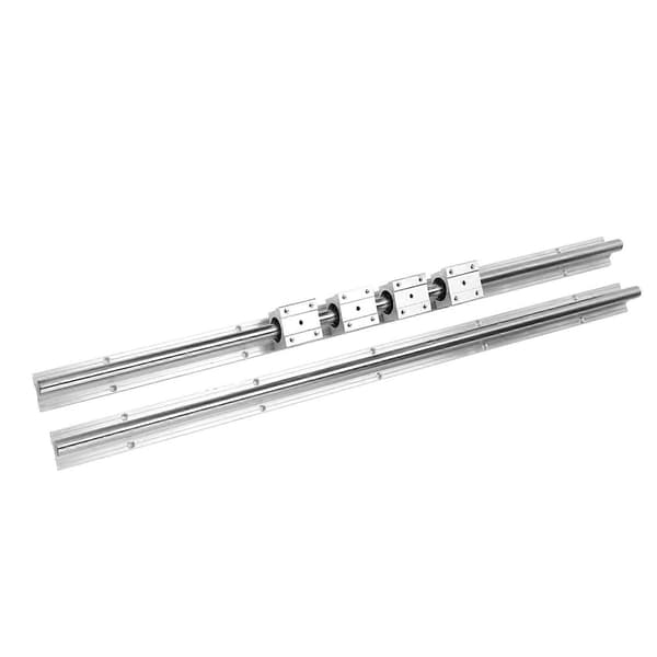 2 stk SBR16-750mm 16mm Lineær Glideskinne Aksel 4 SBR16UU Lejeblok CNC Dele