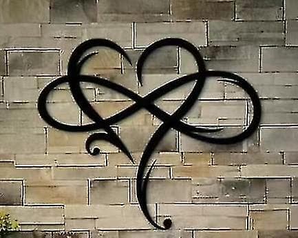 Infinity Heart Metal Väggdekor stil 5 40*35cm