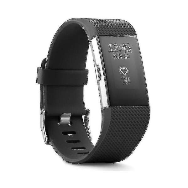 Smartwatch Fitbit Charge 2 urtavla svart 38mm rem silikon fitness