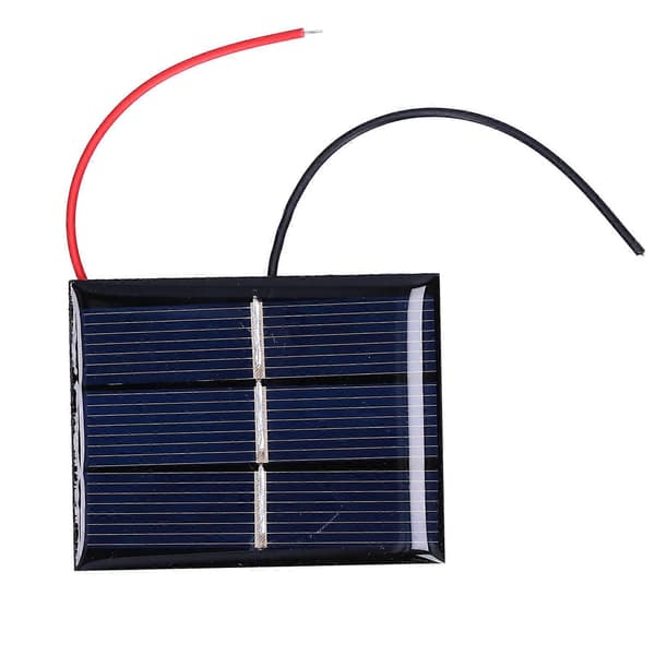 4 stk. solpaneler Høj konverteringsrate Effektivitet Output Solpanel med ledning til belysning 0,4W 1,5V