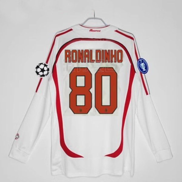 Ac Milan hemmafotbollströja träningsdräkt 80 Ronaldinho 22-kaka -a qd XL