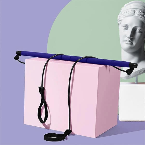 Multifunktionel Pilates Stick Yogaudstyr Fitness Elastisk Modstandsbånd Husholdnings Stræk Elastisk Reb Bælte