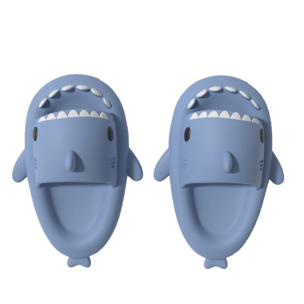 Baby sød tegneserie haj brusebad toddler hjemmesko blue 15cm