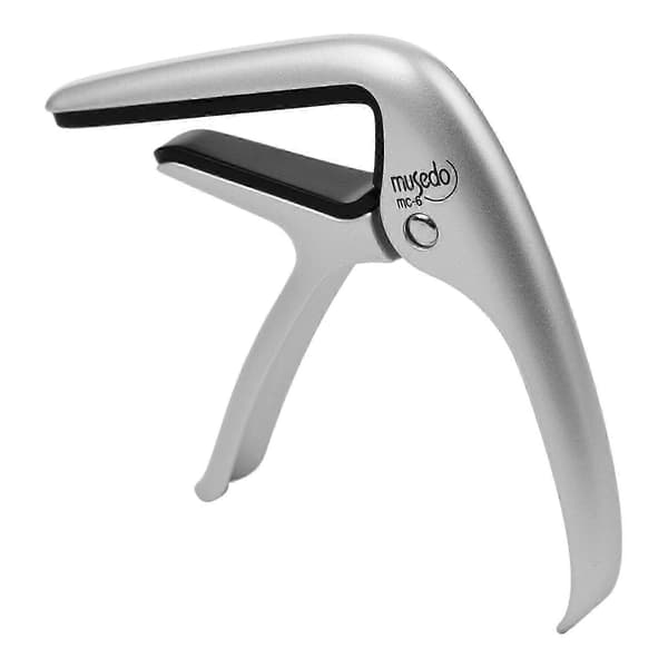 -6 Akustisk Gitarr Capo Snabbbyte Aluminiumlegering med Integrerad Stallbultdragare för Klassisk Gitarr