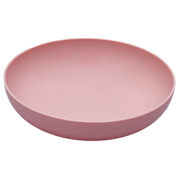 Vetehalm djupa middagstallrikar -Obrytbar robust plast pink