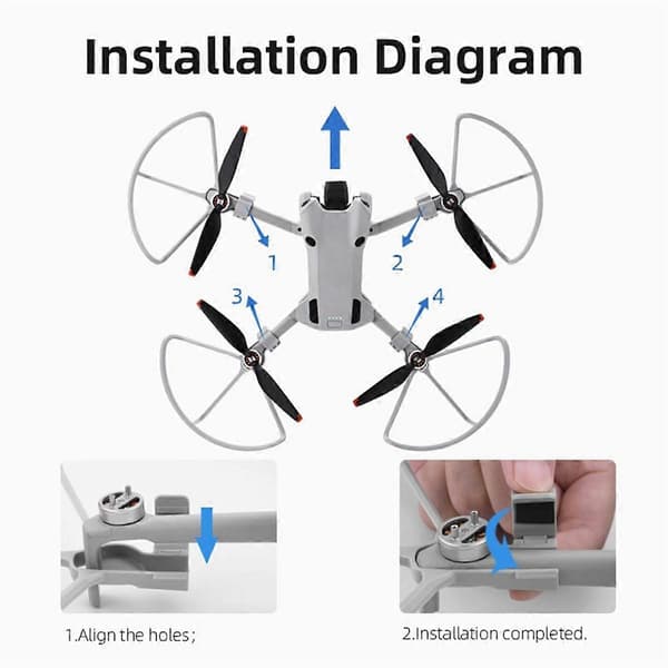 Propelbeskytter Propelblade Beskyttelsescover Propeller Props til Mini 4 Pro Drone Propel Shell