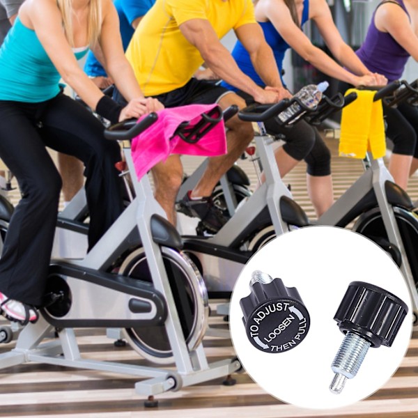 Cykel fjäderknopp bekväm grepp rostfritt stål spinning cykel dra stift skruv ersättningsdelar gym tillbehör Kaesi Black