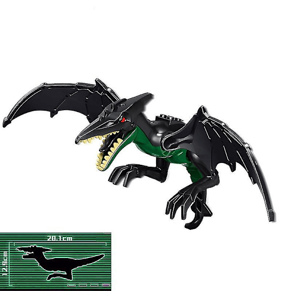 1 stycke Jurassic Stora Dinosaurie Byggklossar T-rex Quetzalcoatlus Baryonyx Actionfigurer för Barnleksaker Presenter Pterosaur A