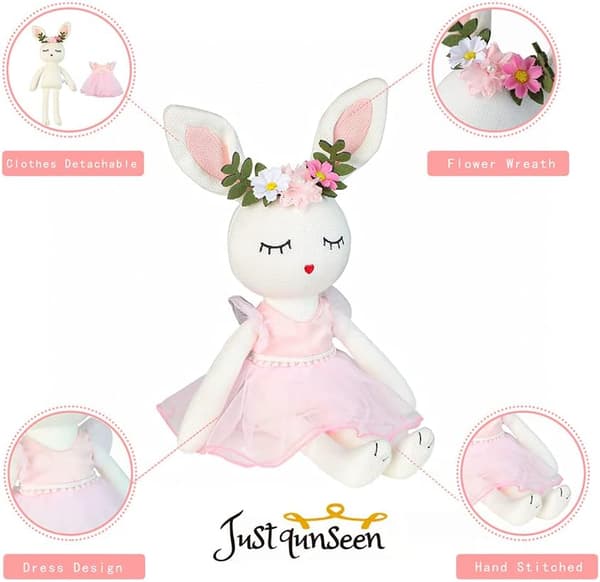 Ballerina Doll Easter Plush Bunny Easter Animal Plush Toy