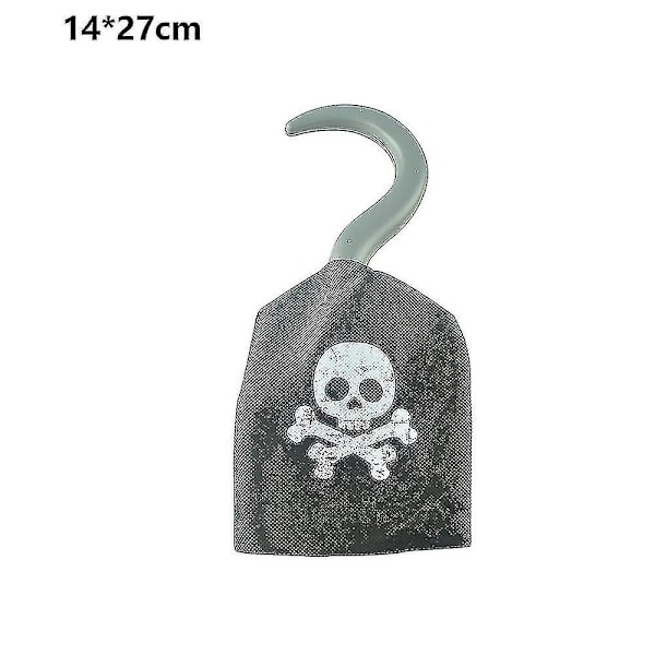 4 kpl Merirosvokoukkuja Kuitukangasta Muovikoukku Merirosvotarvike Yhteensopiva Halloweenin Joulujuhlien Kanssa