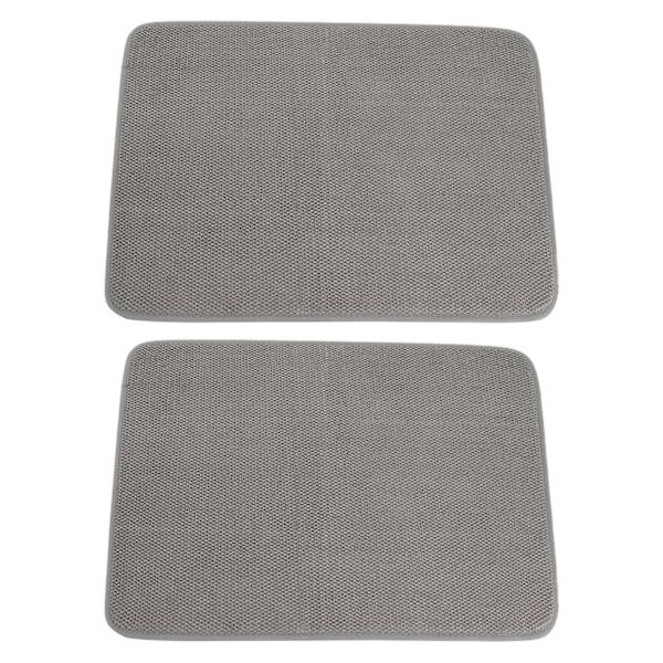 2 stk. Tørkematte, god vannabsorpsjon, mikrofiber, hurtigtørkende, lett å rengjøre, benkeplateavløpsmatter, kjøkkenutstyr Kaesi Grey
