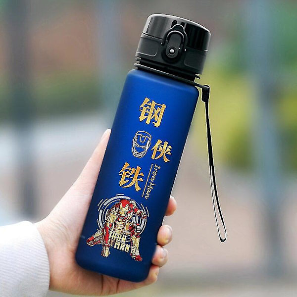 Hämähäkkimies Hulk Anime Juomapullo Rautamies Kapteeni Amerikka Pojat Sarjakuva Muoviset Juomakupit Lapset Aikuisten Vesilasi 560ml 3