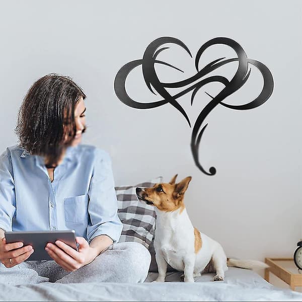 Infinity Heart Metal Väggdekor stil 5 30*25cm
