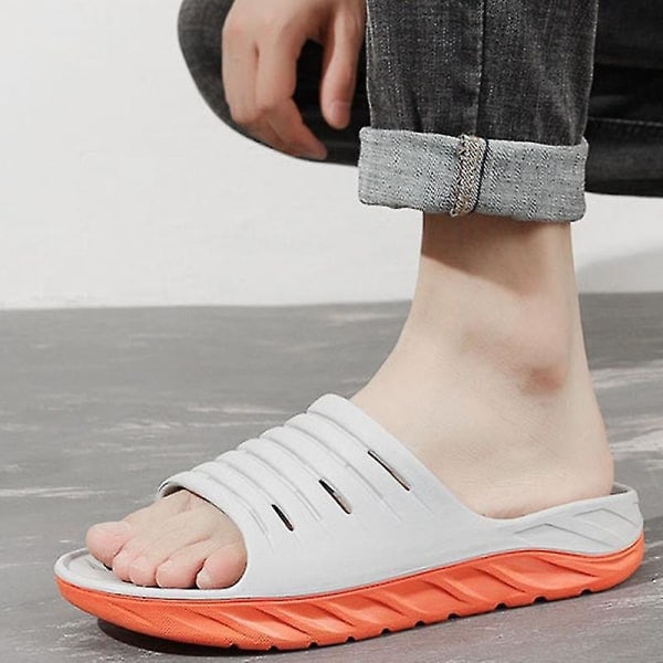 Herre Restitutionssandaler med Komfortabel Plantar Fasciitis Svangstøtte Grå EUR 41 Grey qd Grey EUR 41