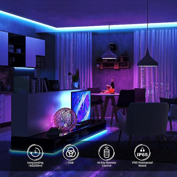 5 Meter - LED-Strip Lys med RGB Lyssløjfe LED-strip multi-farve