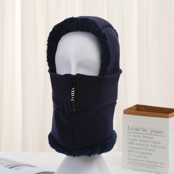 Vintervarm Balaclava-mössa, elastisk halsvärmare, ansiktsmask qd