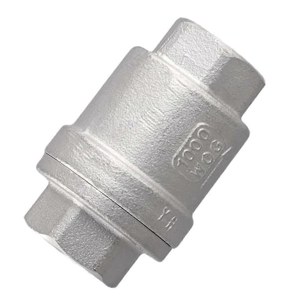 304 Rostfritt Stål Vertikal Backventil H12 Vattenpump 1/4 Tum Vattenrör Envägsventil DN8