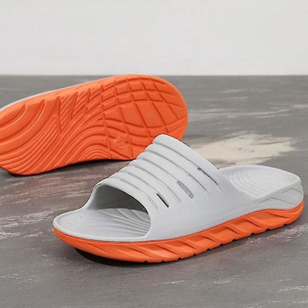 Herre Restitutionssandaler med Komfortabel Plantar Fasciitis Svangstøtte Sort EUR 46 Black qd Black EUR 46