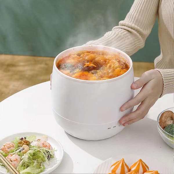 Minirisgryta 1.8L Multifunktionell Knappkontroll Nonstick Grötgryta