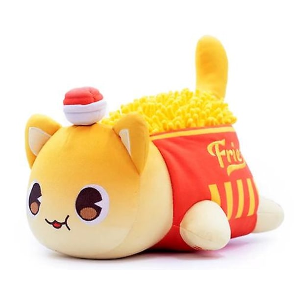Meemeows Food Aphmau Kattplyschleksaker Stoppade Mjuka Dockor Barn Jul Födelsedagspresent 25cm French Fries