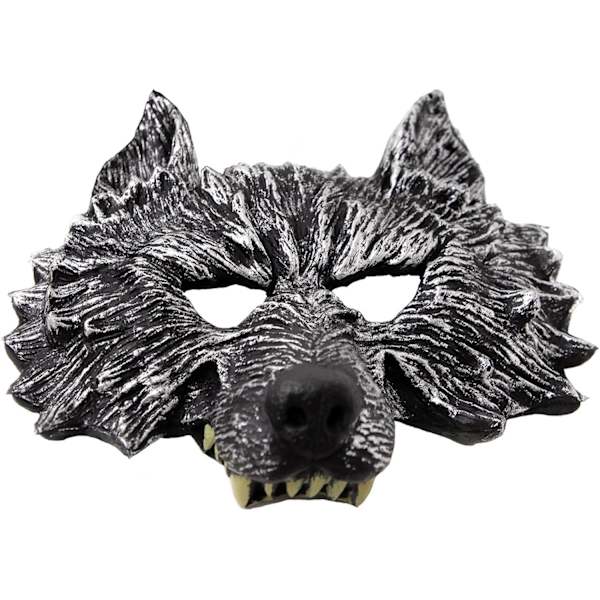 Grå ulvens hodemaske for Halloween julefest