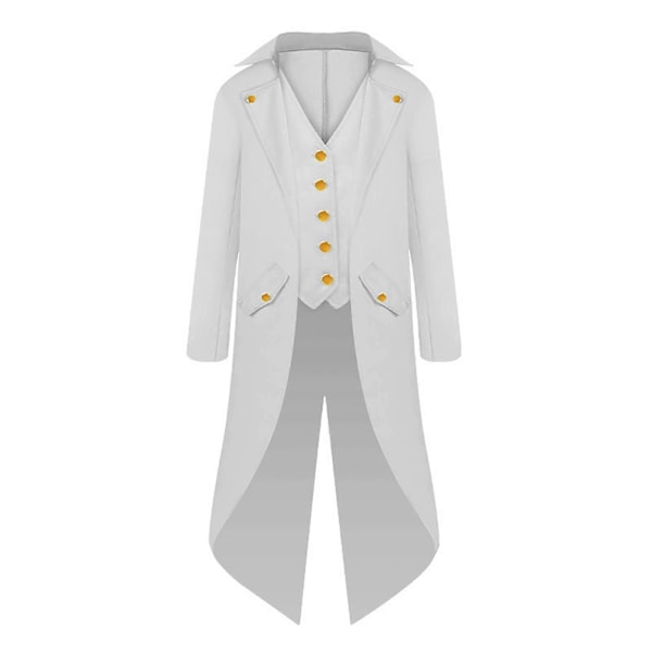 Halloween Kläder för Förälder och Barn, Herr Retro Kläder, Barnens Midilånga Punk Retro Smoking White 155