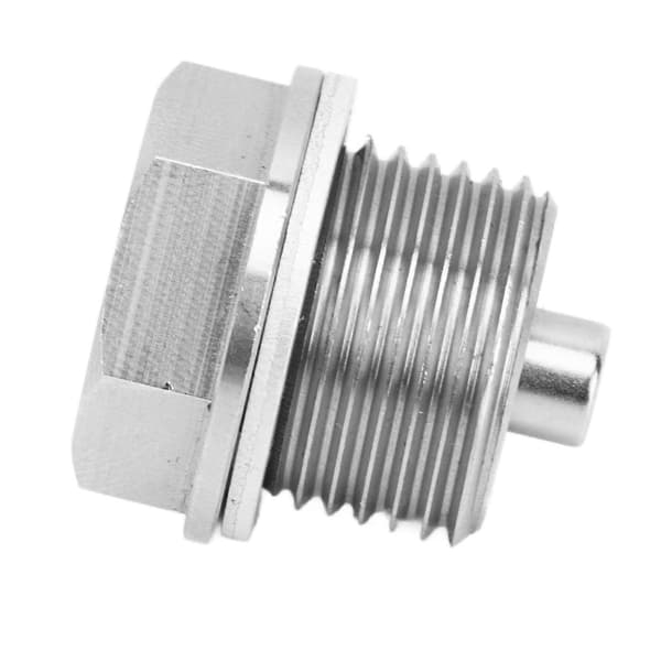 1 par oljeplugg med 2 stk skiver i rustfritt stål magnetisk oljesumpmutter erstatning for GM KIA og CRV Pilot