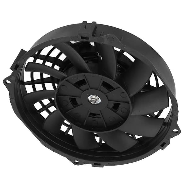 7 tommers svart universell elektrisk radiator kjølevifte 10 blader slank vifte push pull DC 12V for biler