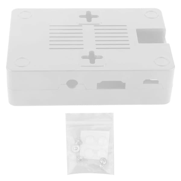 Beskyttelsesdeksel ABS-skallkapsling tilbehørskomponent for Raspberry Pi 3B 3B+ (hvit)