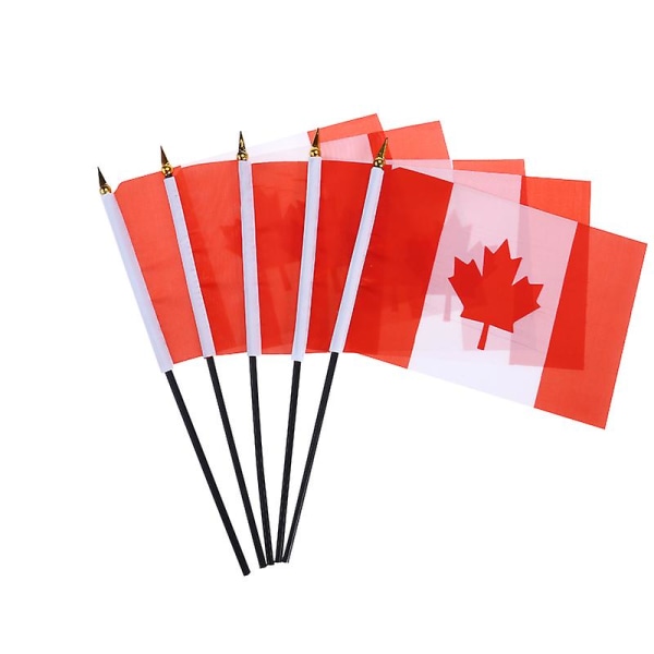 5 stk. Håndflag Canada National Håndflag Canada