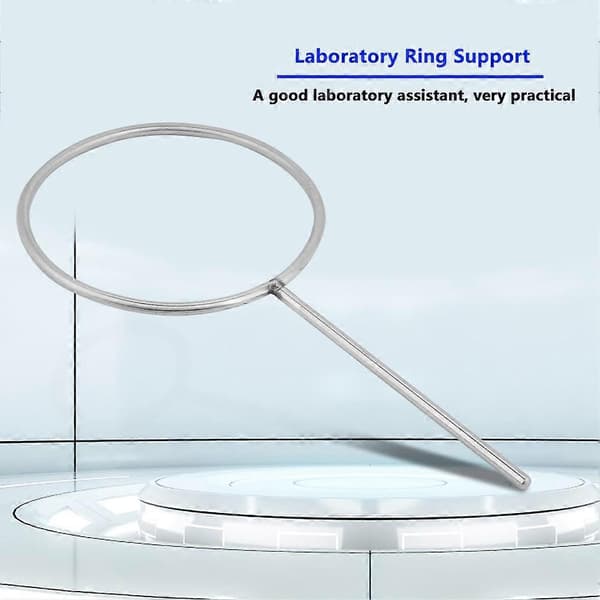 160 mm laboratoriestativ i rustfritt stål med lukket ring
