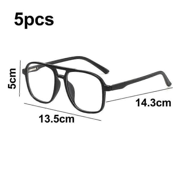 Magnetiska 5-pack Polariserande Clip-on Solglasögon Plastram För Nattkörning