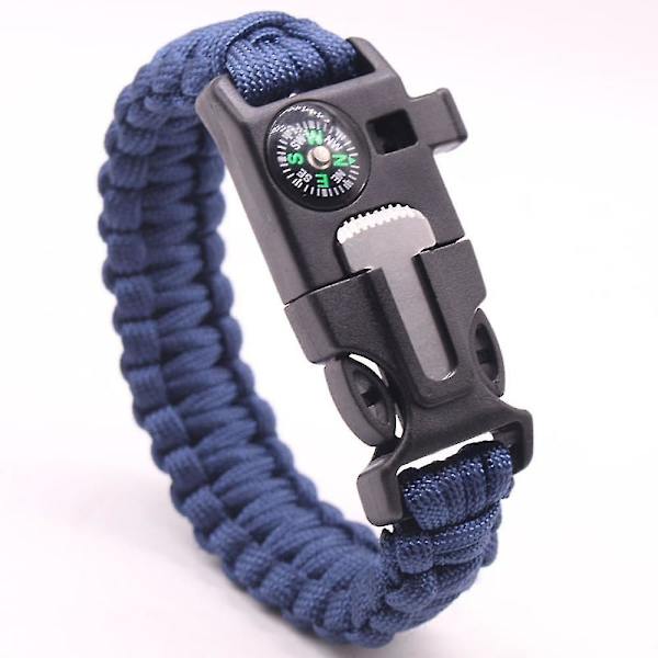Grön militär nödparacord Edc armband rep utomhus taktisk handledsrem qd