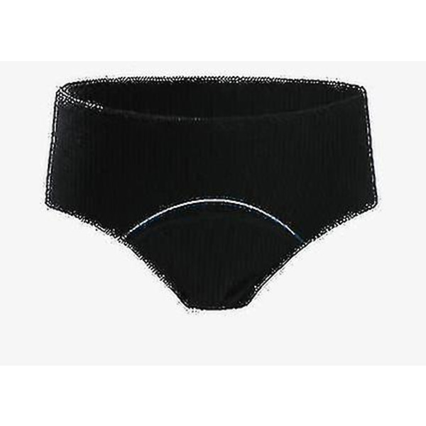Svømmetruser for kvinner. Vanntett Strand Elastisk Silikon Anti-lekkasje Menstruasjons-svart